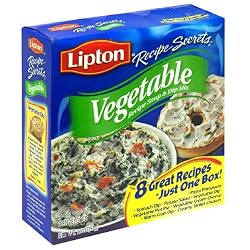 Lipton Recipe Secrets, Vegetable Soup & Dip Mix, 1.8-Ounce Boxes (Pack of 12)