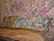 Antique Kamasutra Indian Art Carved Wood Wall Panel Headboard