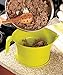Kitchen Strainer Set Plastic Green 3 Pc Colander Storage Bowl with Handle