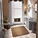 House, Home and More Skid-Resistant Carpet Indoor Area Rug Floor Mat - Toffee Brown - 3 Ft X 3 Ft - Non Slip Rubber Backing, Stain Resistant, Dog Friendly, Living Room Bedroom Kitchen Entryway