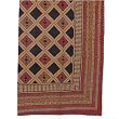 ShalinCraft Cotton Bedspread Bedcover Asian Decor Double Layered Embroidered Wood Block Print(bscov311)