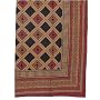 ShalinCraft Cotton Bedspread Bedcover Asian Decor Double Layered Embroidered Wood Block Print(bscov311)