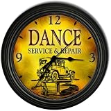 Dance 's Garage Black Cascading Wall Clock