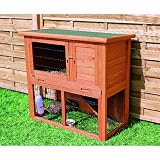 Rabbit Hutch with Enclosure 40.75x38x20.25