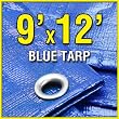 9' X 12' Blue 6-mil Waterproof Poly Tarp 9x12 Tarpaulin for Camping Hiking Backpacking Tent Shelter Shade Canopy etc. 9' X 12' Blue 6-mil Waterproof Poly Tarp 9x12 Tarpaulin for Camping Hiking Backpacking Tent Shelter Shade Canopy etc.