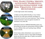The Make Extra Money, Affiliate Marketing, Salesmanship for Dog Training Collars Businesses