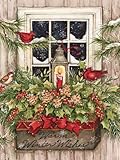 Lang Perfect Timing Window Box Snow Boxed Christmas Cards, 18 Cards with 19 Envelopes (1004688)