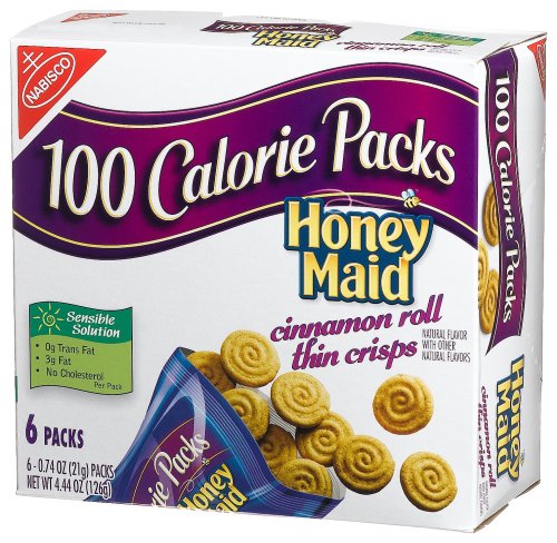 100 Calorie Packs Honey Maid Cinnamon Crisps, 4.44-Ounce Boxes (Pack of 6) by 100 Calorie Packs