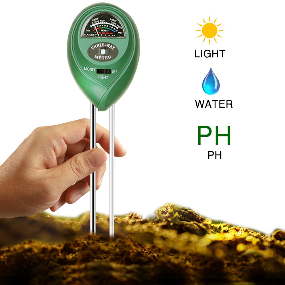 Covery 3 in 1 Soil Tester Moisture Meter, Light and PH acidity Tester