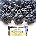 (100) Silk Black Roses Flower Head - 1.75