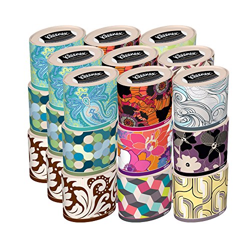 Kleenex Expressions Facial Tissues, Low Count Oval, 64 ct, (Pack of 27)