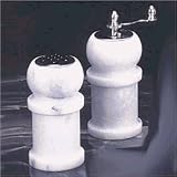  : Salt & Pepper Mill Set-white marble