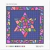 IMAGE OF Star Stained Glass Needlepoint Canvas