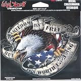 4-PACK Lethal Threat Freedom Eagle Decals LT00137 by Lethal Threat Designs