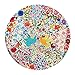 eeBoo Blue Bird Yellow Bird Round Puzzle, 500 Pieces