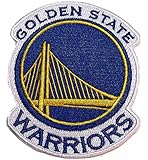 NBA Golden State Warriors Team Name and Embroidered Logo Patch