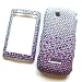 Sidekick 4G T839 (T-Mobile) Snap-on Protector Hard Case Rhinestone Cover "Purple Rain" Design