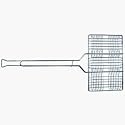 Rome's #64 9 Inch x 13 Inch Basket Hamburger Grill Basket, Chrome Plated Steel