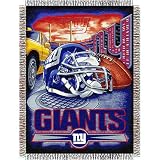 New York Giants Catch NFL Woven Tapestry Throw Blanket (48x60)