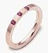 14 Karat Rose Gold Stackable Ruby Band Ring