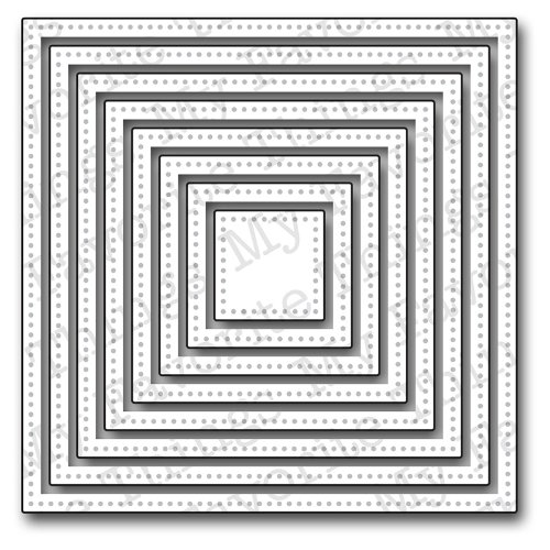 My Favorite Things Die-Namics STAX Dies, .75-Inch to 3.375-Inch, Pierced Square