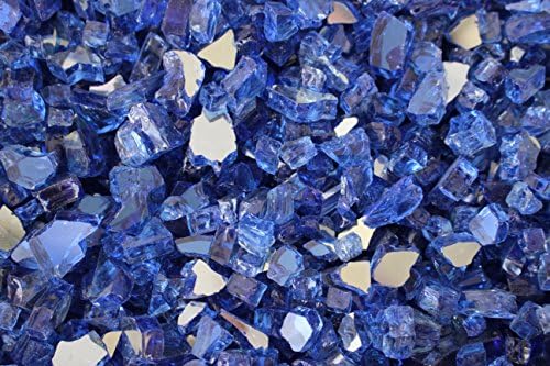 Exotic Fire Glass - 25lb. Cobalt Blue Reflective 1/4 Inch
