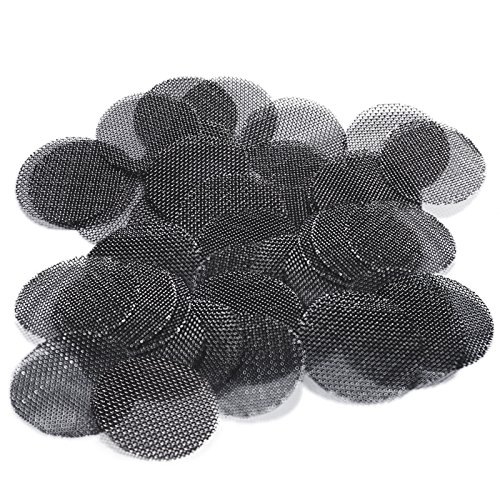 25 Ultra Premium TITANIUM Grade 2 Beamer Tobacco Smoking Pipe Bowl Screens - 5/8