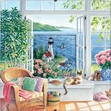 Dimensions Needlecrafts Counted Cross Stitch, Beach Tranquility