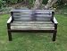 Garden Bench Cushion 60 X 18 X 3 Green Marble Effect