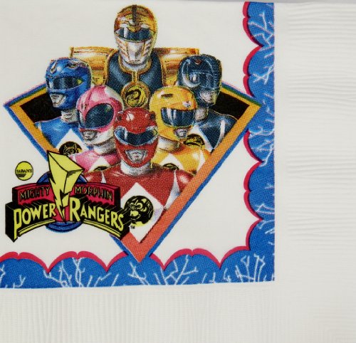 Classic Power Ranger Beverage Napkins 16 Count