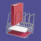 Kitchen & Housewares : Double Letter Tray With Sorter,13 7/8'Wx10 1/8'Dx12 1/2'H,BK (ELD27047)