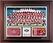 1991 Washington Redskins Framed Super Bowl XXVI Team Photo with Stats