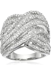 Sterling Silver Diamond Ring (1 cttw, I-J Color, I2-I3 Clarity)
