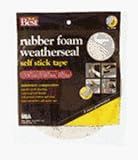Tools & Hardware : Thermwell Prods. Co. R538WHDB Do it Best Sponge Rubber Weatherstrip Tape