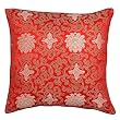 Decorative Handmade Silky Red Cushion Cover / Pillow Sham - Chinese Lotus Flower Design