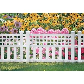 Suncast Grand View Fence, White from Fences & Gates
