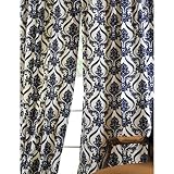 Classique Blue Printed All Cotton Curtains and Drapes 50x120