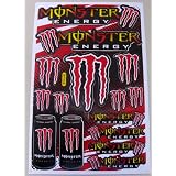 MONSTER モンスター ステッカー シート レッド 051