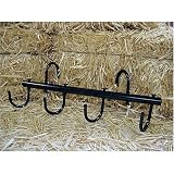 Portable 4-Hook Tack Hanger Black