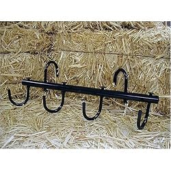 Portable 4-Hook Tack Hanger Black