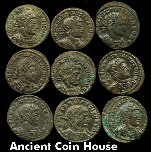 1 ONE COIN - CONSTANTINE II AS CAESAR. RARITY 1. BRITISH MUSEUM. GRASSMOOR HOARD. LUGDUNUM MINT.