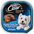 CESAR SAVORY DELIGHTS Rotisserie Chicken Flavor with Bacon and Cheese Dog Food Trays (Pack of 24)