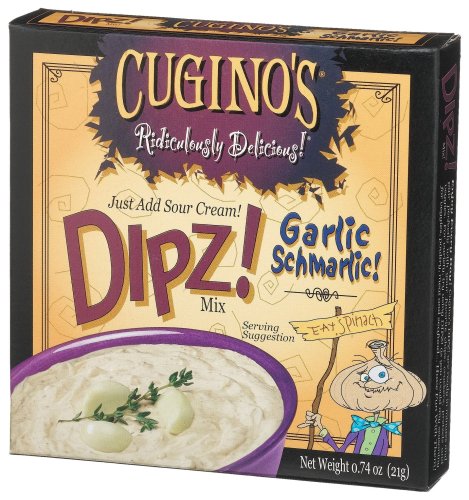 Cugino's Gourmet Foods, Ridiculously Delicious DIPZ!, Garlic Schmarlic Dip Mix, 0.74-Ounce... by Cugino's Gourmet Foods