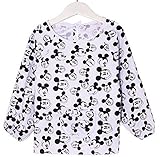 幼児 エプロン ベビー 長袖 スモック 食事用 お絵かき用 泥遊び用 1-2歳 (10)