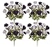 Four Pieces of 18" Artificial Ranunculus Flower Bushes