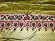 Toran White Ganesha Hand Embroidered Wall Tapestry Valance