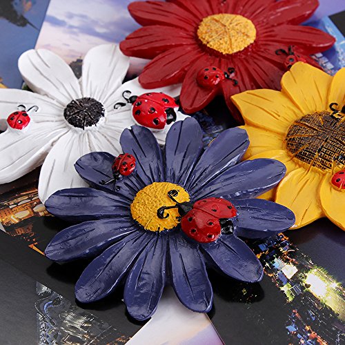 Refrigerator Magnets, Fridge Magnets, Glass Magnets, Whiteboard Magnets, Office Magnets for Magnetic Whiteboard, Calendar Magnets, Map Magnets, Cute Colorful Fun Decoration (Flower)