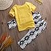 Baby Boys Letters Monster Short Sleeve T-shirt and Graphics Pants Outfit (90(18-24M))