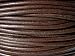 Lederband, Lederschnur, Lederriemen 10 m. Rund 3,0 mm. Braun