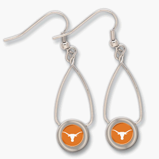 Texas Longhorns French Loop Dangle Earrings